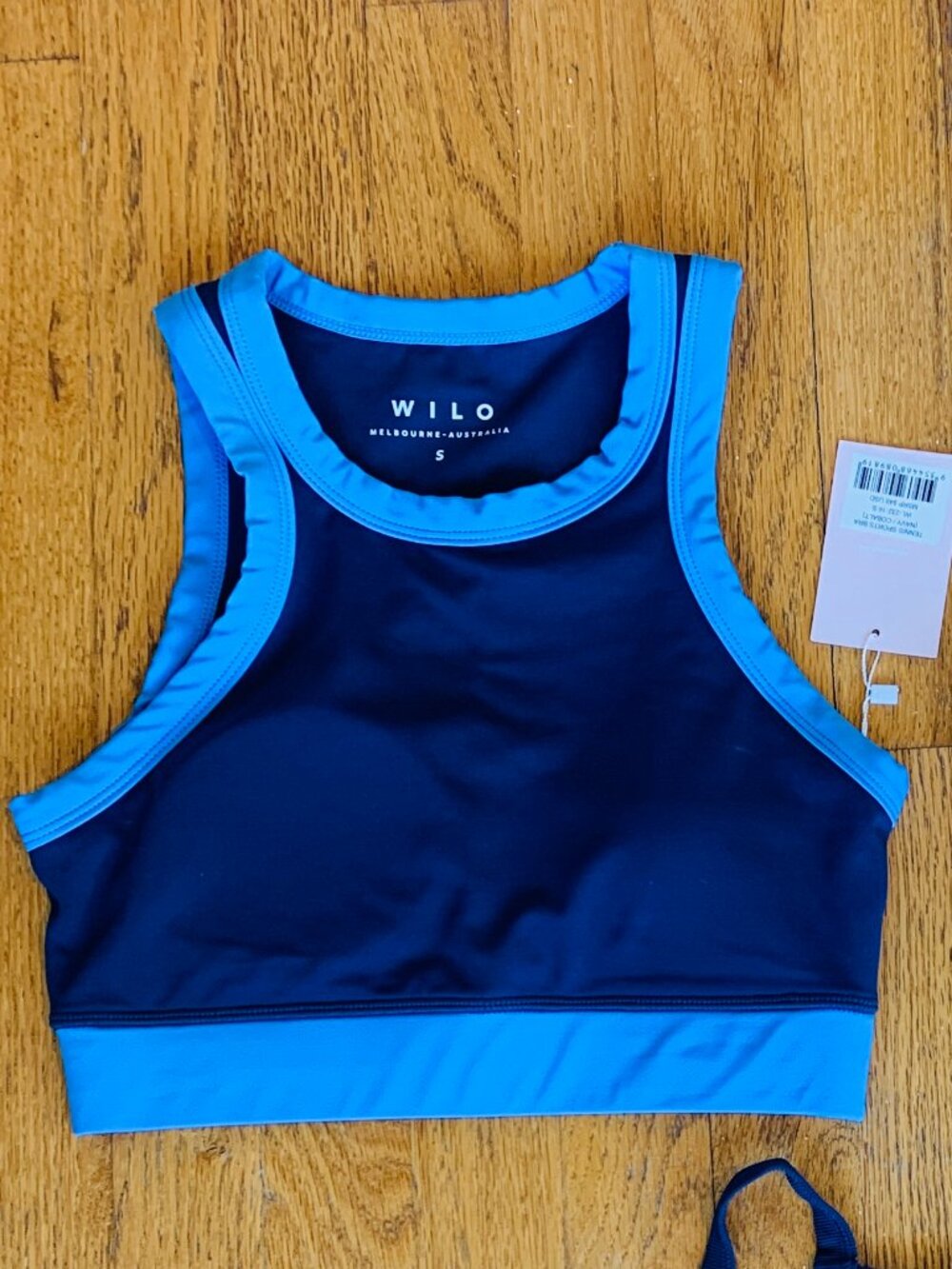 NWT Small WILO Sports Bra, Navy Blue